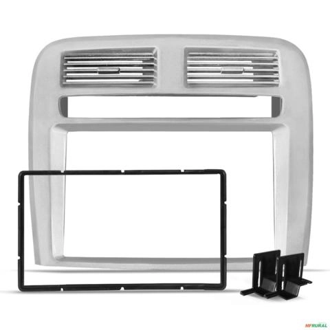 Moldura do Painel 7 Polegadas Punto 2008 a 2012 Prata Imagem Moldura do Painel 7 Polegadas Punto 2008 a 2012 Prata