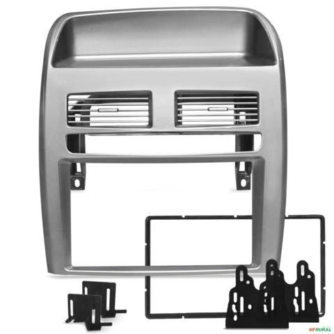 Moldura do Painel 7 Polegadas Linea 2008 a 2014 Prata Imagem Moldura do Painel 7 Polegadas Linea 2008 a 2014 Prata