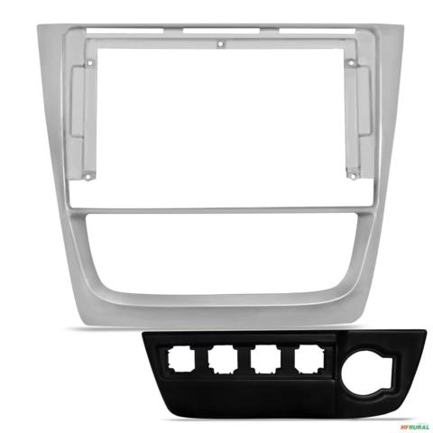 Moldura do Painel 9 Polegadas Gol, Saveiro e Voyage G6 2012 a 2016 Prata Imagem Moldura do Painel 9 Polegadas Gol, Saveiro e Voyage G6 2012 a 2016 Prata