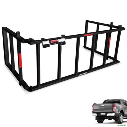 Extensor De Caçamba Ranger Limited 2016 a 2025 Rampa Preto Reforçado 350kg Imagem Extensor De Caçamba Ranger Limited 2016 a 2025 Rampa Preto Reforçado 350kg