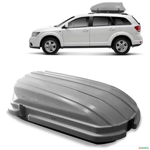 Bagageiro de Teto Motobul 300L Maleiro Cinza Imagem Bagageiro de Teto Motobul 300L Maleiro Cinza