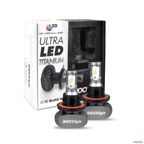 Kit Lâmpadas Ultra LED H13 Titanium 6000k Lumens 50w 12v Imagem Kit Lâmpadas Ultra LED H13 Titanium 6000k Lumens 50w 12v