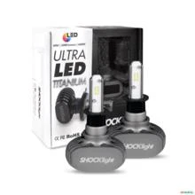 Kit Lâmpadas Ultra LED H3 Titanium 6000k Lumens 50w 12v