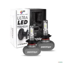 Kit Lâmpadas Ultra LED H7 Titanium 6000k Lumens 50w 12v