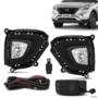 Kit Farol de Milha Creta 2020 a 2021 Botão Modelo Original Moldura Preta Imagem Kit Farol de Milha Creta 2020 a 2021 Botão Modelo Original Moldura Preta