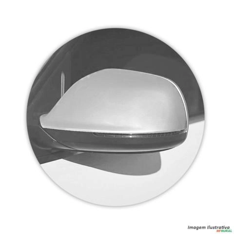 Imagem Aplique Capa de Retrovisor Kwid 2017 a 2023 Lado Direito Cromado Imagem Aplique Capa de Retrovisor Kwid 2017 a 2023 Lado Direito Cromado
