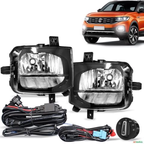 Kit Farol de Milha T-Cross 2019 a 2022 Drl Função Seta Botão Modelo Original Imagem Kit Farol de Milha T-Cross 2019 a 2022 Drl Função Seta Botão Modelo Original