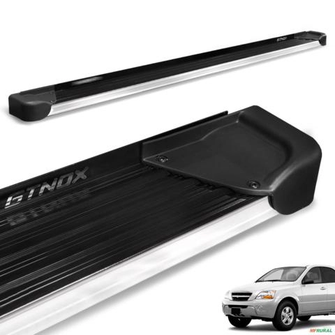 Estribo Lateral Sorento 2004 a 2010 Alumínio Preto A4 Imagem Estribo Lateral Sorento 2004 a 2010 Alumínio Preto A4