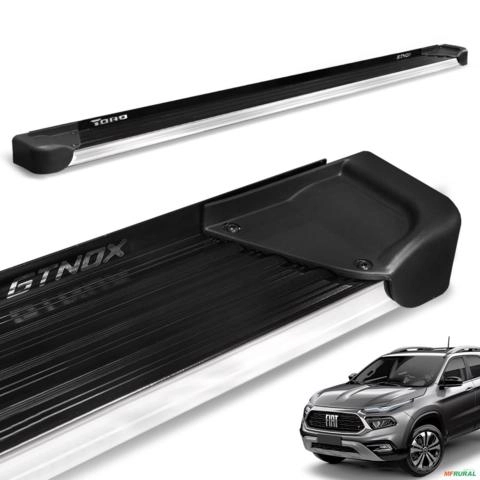 Estribo Lateral Toro 2016 a 2026 Alumínio Preto A4 Imagem Estribo Lateral Toro 2016 a 2026 Alumínio Preto A4