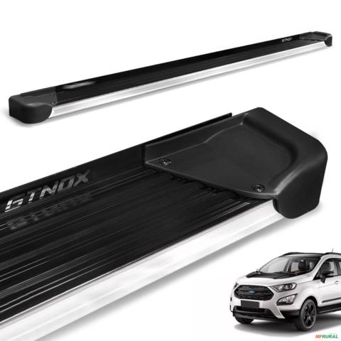 Estribo Lateral Ecosport 2013 a 2021 Alumínio Preto A4 Imagem Estribo Lateral Ecosport 2013 a 2021 Alumínio Preto A4