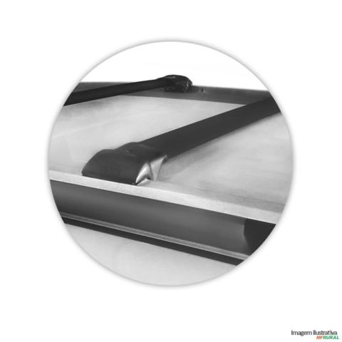 Imagem Rack Travessa de Teto Universal 115cm Alumínio Preto Imagem Rack Travessa de Teto Universal 115cm Alumínio Preto