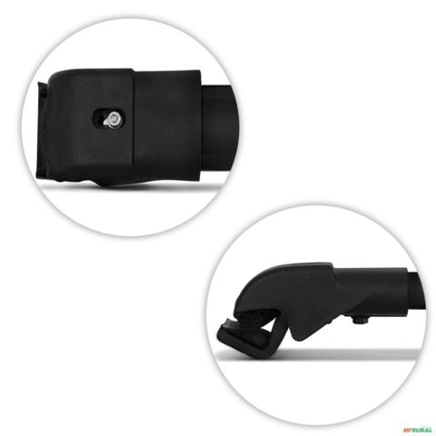 Imagem Rack Travessa de Teto Universal 115cm Alumínio Preto Imagem Rack Travessa de Teto Universal 115cm Alumínio Preto