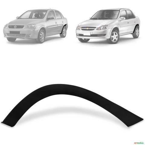 Alargador de Paralamas Corsa sedan 1995 a 2002 Classic 2003 a 2010 Traseiro Esquerdo Preto Imagem Alargador de Paralamas Corsa sedan 1995 a 2002 Classic 2003 a 2010 Traseiro Esquerdo Preto