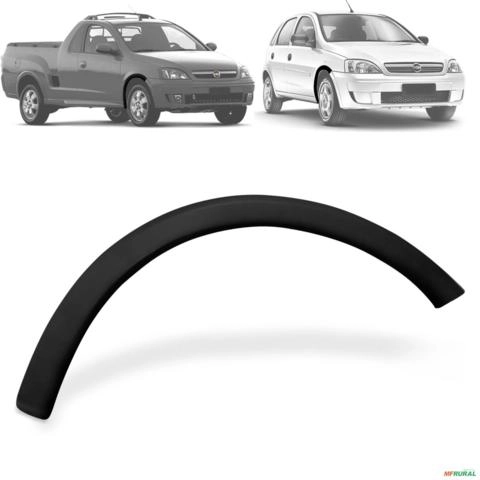 Alargador de Paralamas Corsa e Montana 2003 a 2012 Dianteiro Direito Preto Imagem Alargador de Paralamas Corsa e Montana 2003 a 2012 Dianteiro Direito Preto