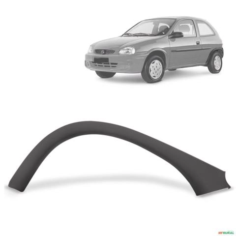 Alargador de Paralamas Corsa Wind Super 1994 a 1999 Traseiro Esquerdo Cinza Imagem Alargador de Paralamas Corsa Wind Super 1994 a 1999 Traseiro Esquerdo Cinza