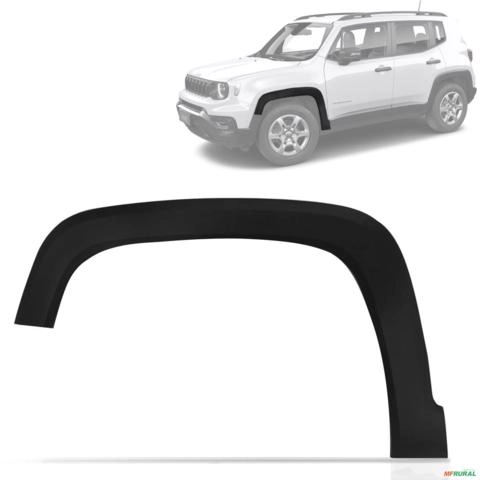 Alargador de Paralamas Renegade 2016 a 2025 Dianteiro Esquerdo Preto Imagem Alargador de Paralamas Renegade 2016 a 2025 Dianteiro Esquerdo Preto