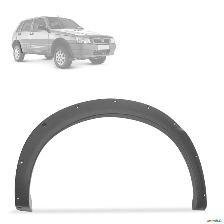 Alargador de Paralamas Uno Way Economy 2008 a 2011 Traseiro Direito Cinza Imagem Alargador de Paralamas Uno Way Economy 2008 a 2011 Traseiro Direito Cinza