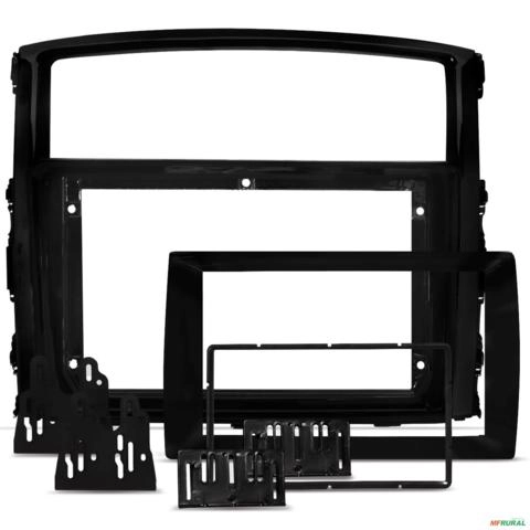 Moldura de Painel 9 com Redutor para 7 polegadas Pajero Full 2008 a 2021 Preto Imagem Moldura de Painel 9 com Redutor para 7 polegadas Pajero Full 2008 a 2021 Preto