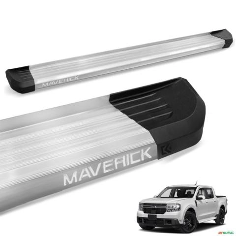 Estribo Lateral Maverick 2022 a 2025 Alumínio Anodizado Imagem Estribo Lateral Maverick 2022 a 2025 Alumínio Anodizado