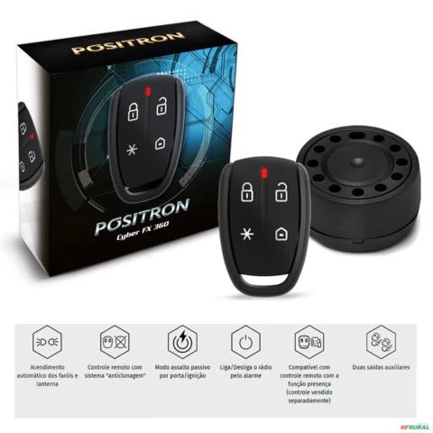 Alarme Automotivo Cyber Fx360 Universal Positron