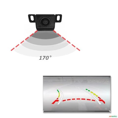 Câmera de Ré e Frontal Universal Modelo OEM Dinâmica