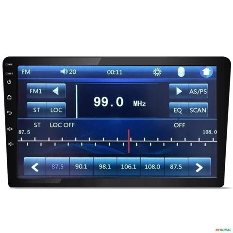 Central Multimídia MP5 9 Polegadas Apple CarPlay Android Auto Bluetooth USB Radio