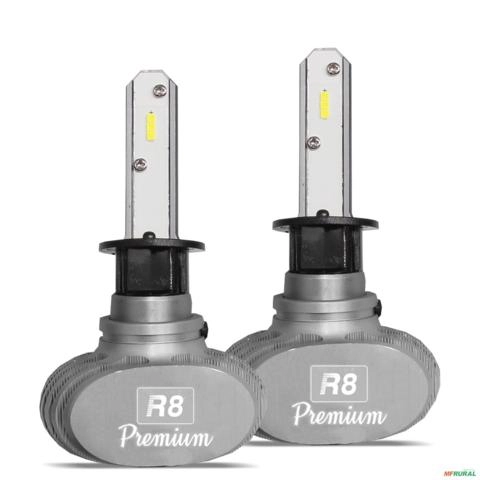 Kit Lâmpada de Led H3 6500k Premium 4000 Lumens 50w Imagem Kit Lâmpada de Led H3 6500k Premium 4000 Lumens 50w