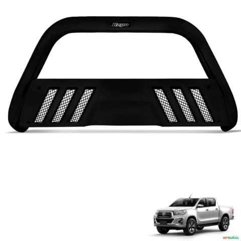 Parachoque de Impulsão Hilux 2016 a 2026 Preto Com Grade Imagem Parachoque de Impulsão Hilux 2016 a 2026 Preto Com Grade