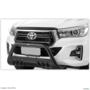 Parachoque de Impulsão Hilux 2016 a 2026 Preto Com Grade Imagem Parachoque de Impulsão Hilux 2016 a 2026 Preto Com Grade