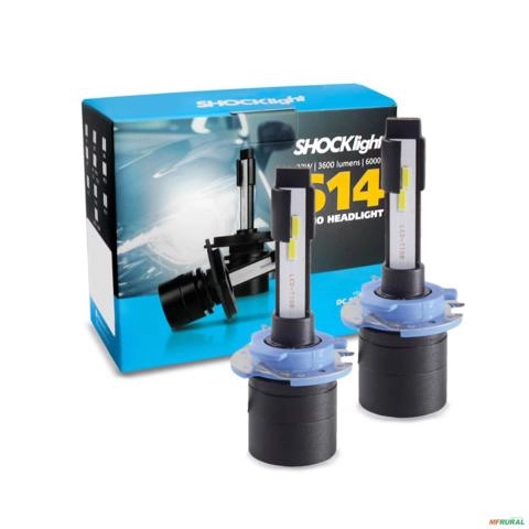 Kit Lâmpadas Super LED H15 S14 Nano 6000k Headlight 35w Imagem Kit Lâmpadas Super LED H15 S14 Nano 6000k Headlight 35w