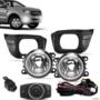 Kit Farol de Milha Ranger 2020 a 2022 Botão Modelo Original Moldura Preto Imagem Kit Farol de Milha Ranger 2020 a 2022 Botão Modelo Original Moldura Preto