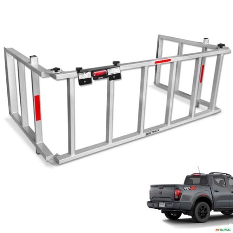 Extensor de Caçamba Frontier 2023 a 2025 Rampa Prata Imagem Extensor de Caçamba Frontier 2023 a 2025 Rampa Prata