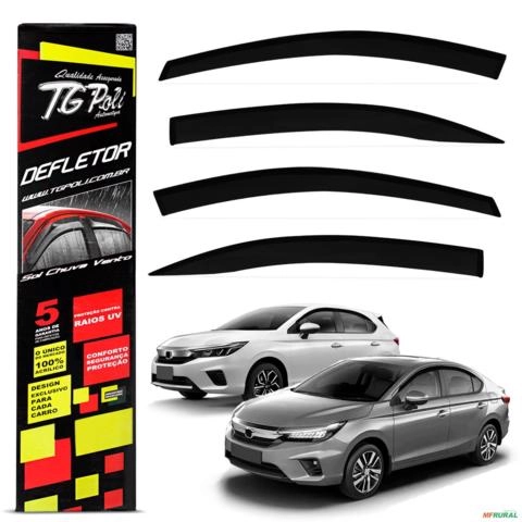 Calha de Chuva City 2022 a 2025 Inteiriça Acrílico Fumê Tgpoli Imagem Calha de Chuva City 2022 a 2025 Inteiriça Acrílico Fumê Tgpoli