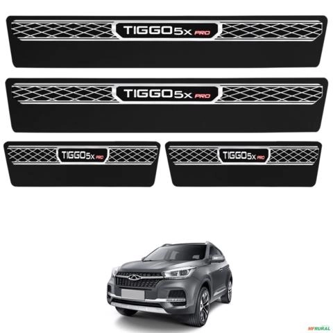 Jogo de Soleira Premium Tiggo 5x Pro 2019 a 2023 Elegance 4 Portas Imagem Jogo de Soleira Premium Tiggo 5x Pro 2019 a 2023 Elegance 4 Portas