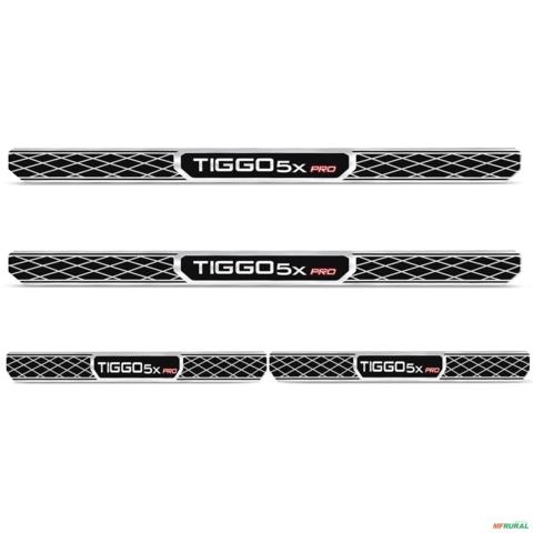 Imagem Jogo de Soleira Premium Tiggo 5x Pro 2019 a 2023 Elegance 4 Portas Imagem Jogo de Soleira Premium Tiggo 5x Pro 2019 a 2023 Elegance 4 Portas