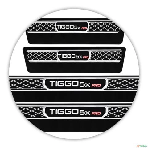 Imagem Jogo de Soleira Premium Tiggo 5x Pro 2019 a 2023 Elegance 4 Portas Imagem Jogo de Soleira Premium Tiggo 5x Pro 2019 a 2023 Elegance 4 Portas