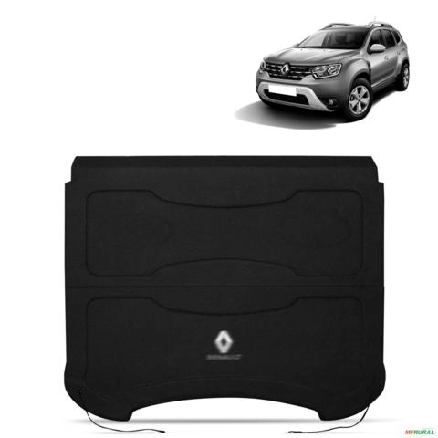 Tampão do Porta Malas Duster 2016 a 2020 Preto Articulado com cordinhas Imagem Tampão do Porta Malas Duster 2016 a 2020 Preto Articulado com cordinhas