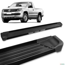 Estribo Lateral Amarok CS 2010 a 2023 Alumínio Preto A3 Com Adesivo