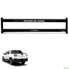 Divisor Cargas Caçamba Fiat Strada 2021 a 2026 Preto Divisor Cargas Caçamba Fiat Strada 2021 a 2026 Preto