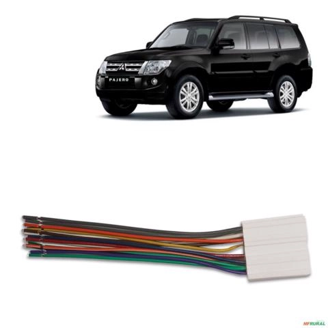 Chicote de Ligação Pajero 2006 a 2008 Plug Conector ISO 16 vias Imagem Chicote de Ligação Pajero 2006 a 2008 Plug Conector ISO 16 vias