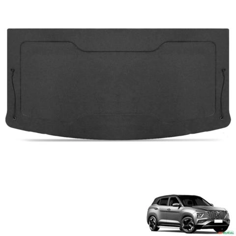 Tampão do Porta Malas Creta 2022 a 2025 Grafite com cordinhas Imagem Tampão do Porta Malas Creta 2022 a 2025 Grafite com cordinhas