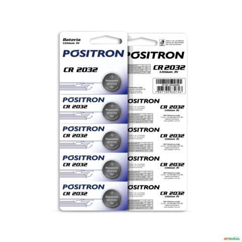 Bateria Para Controle de Alarme Positron 5 Unidades CR2032 Imagem Bateria Para Controle de Alarme Positron 5 Unidades CR2032