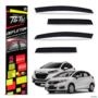 Calha de Chuva Fit 2015 a 2021 e Wr-v 2017 a 2021 Inteiriça Acrílico Fumê Tgpoli Imagem Calha de Chuva Fit 2015 a 2021 e Wr-v 2017 a 2021 Inteiriça Acrílico Fumê Tgpoli