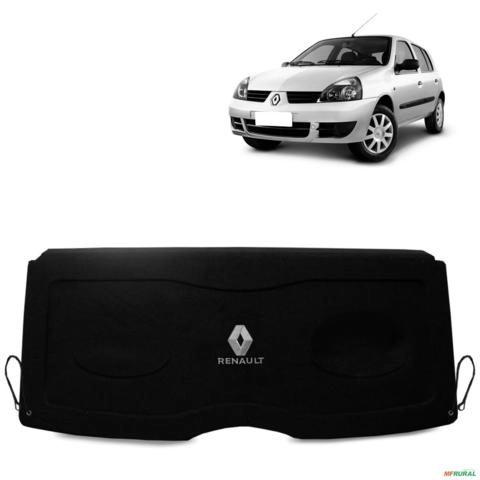 Tampão do Porta Malas Clio 2000 a 2012 Preto Com Cordinhas Imagem Tampão do Porta Malas Clio 2000 a 2012 Preto Com Cordinhas