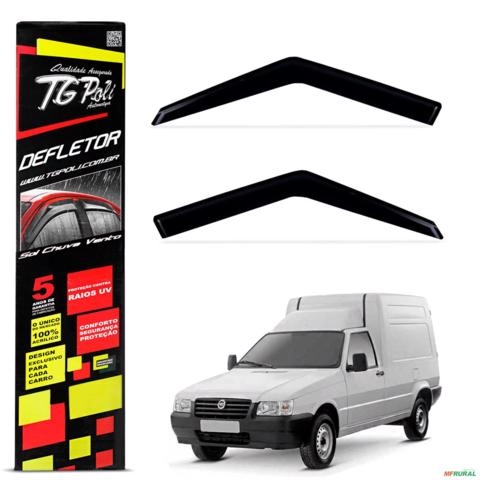 Calha de Chuva Fiat Fiorino 1998 a 2013 Acrílico Fumê 2 Portas Tgpoli Imagem Calha de Chuva Fiat Fiorino 1998 a 2013 Acrílico Fumê 2 Portas Tgpoli