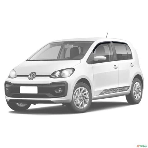 Calha de Chuva Volkswagen UP 2014 a 2021 Acrílico Fumê Tgpoli