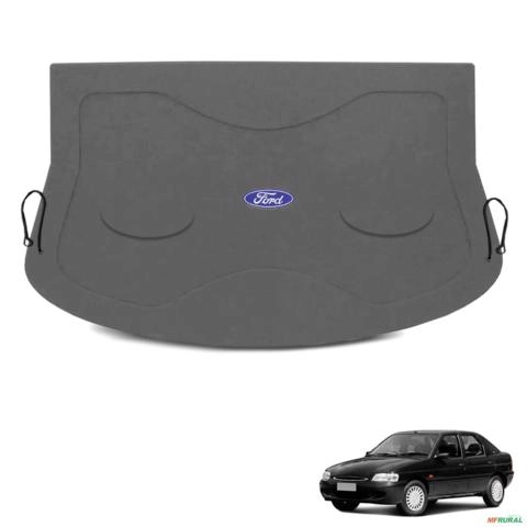 Tampão do Porta Malas Escort 1997 a 2002 Grafite Com Cordinhas e Furo 6X9 Imagem Tampão do Porta Malas Escort 1997 a 2002 Grafite Com Cordinhas e Furo 6X9