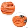 Cabo Coaxial RCA KX3 5 Metros 5mm Flexível Laranja Dupla Blindagem Imagem Cabo Coaxial RCA KX3 5 Metros 5mm Flexível Laranja Dupla Blindagem