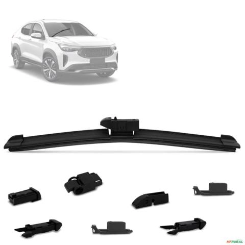 Palheta Limpador Parabrisa 23 Polegadas Dianteira 7 Adaptadores Universal KX3 Imagem Palheta Limpador Parabrisa 23 Polegadas Dianteira 7 Adaptadores Universal KX3