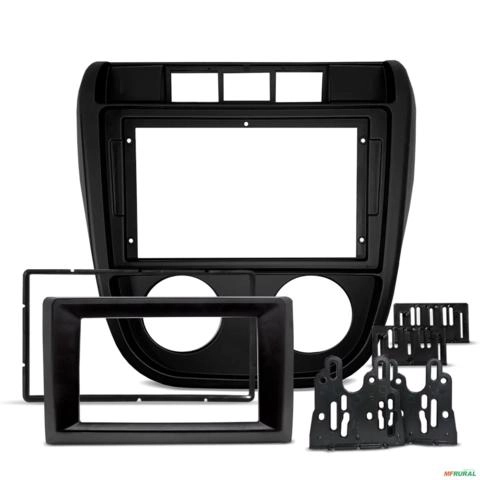 Moldura de Painel 9 Polegadas Fox CrossFox 2003 a 2009 com Redutor pra 7 Preto Imagem Moldura de Painel 9 Polegadas Fox CrossFox 2003 a 2009 com Redutor pra 7 Preto